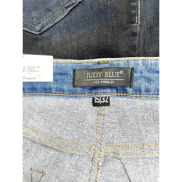 NWT Judy Blue Summer Days High Rise Tummy Control Top Flare Medium Blue 15/32 - Picture 7 of 9